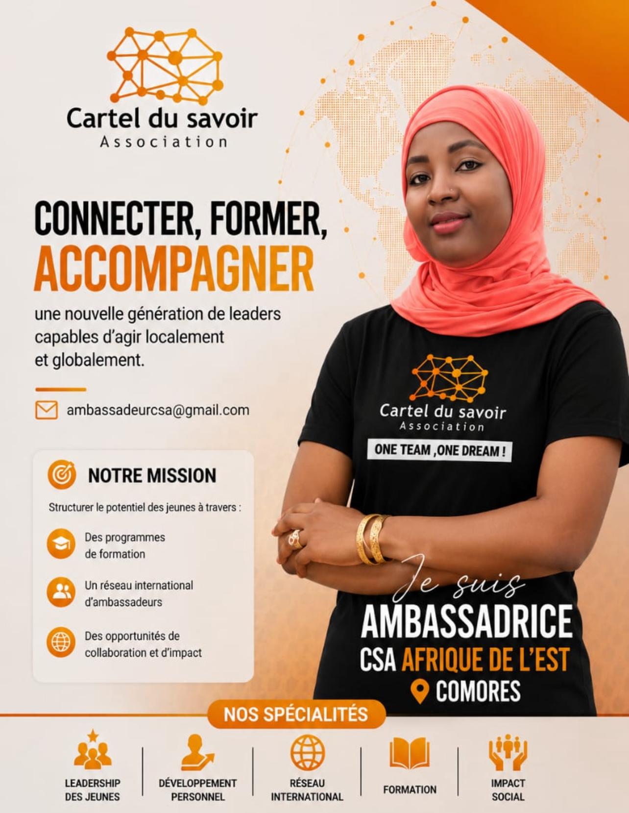 Ambassadrice CSA Afrique de l'Est — Comores