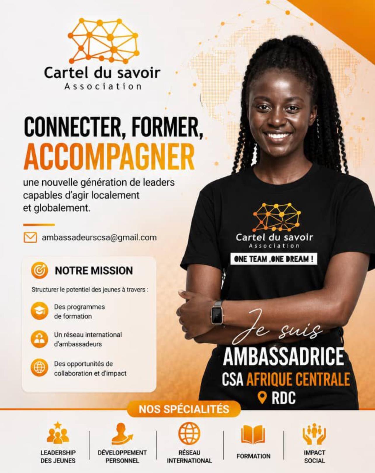 Ambassadrice CSA Afrique Centrale — RDC